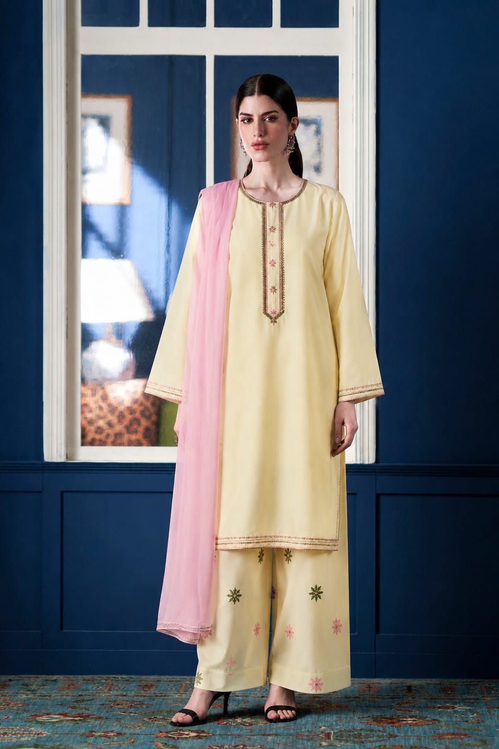 Premium Hand Embroidered 3-Piece Lawn Suit