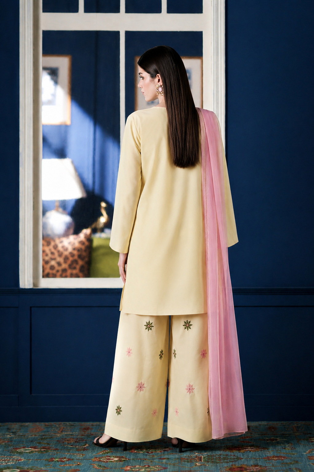 Premium Hand Embroidered 3-Piece Lawn Suit