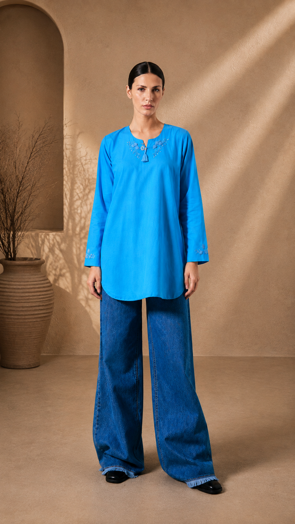 Premium Lawn Hand-Embroidered Kurta