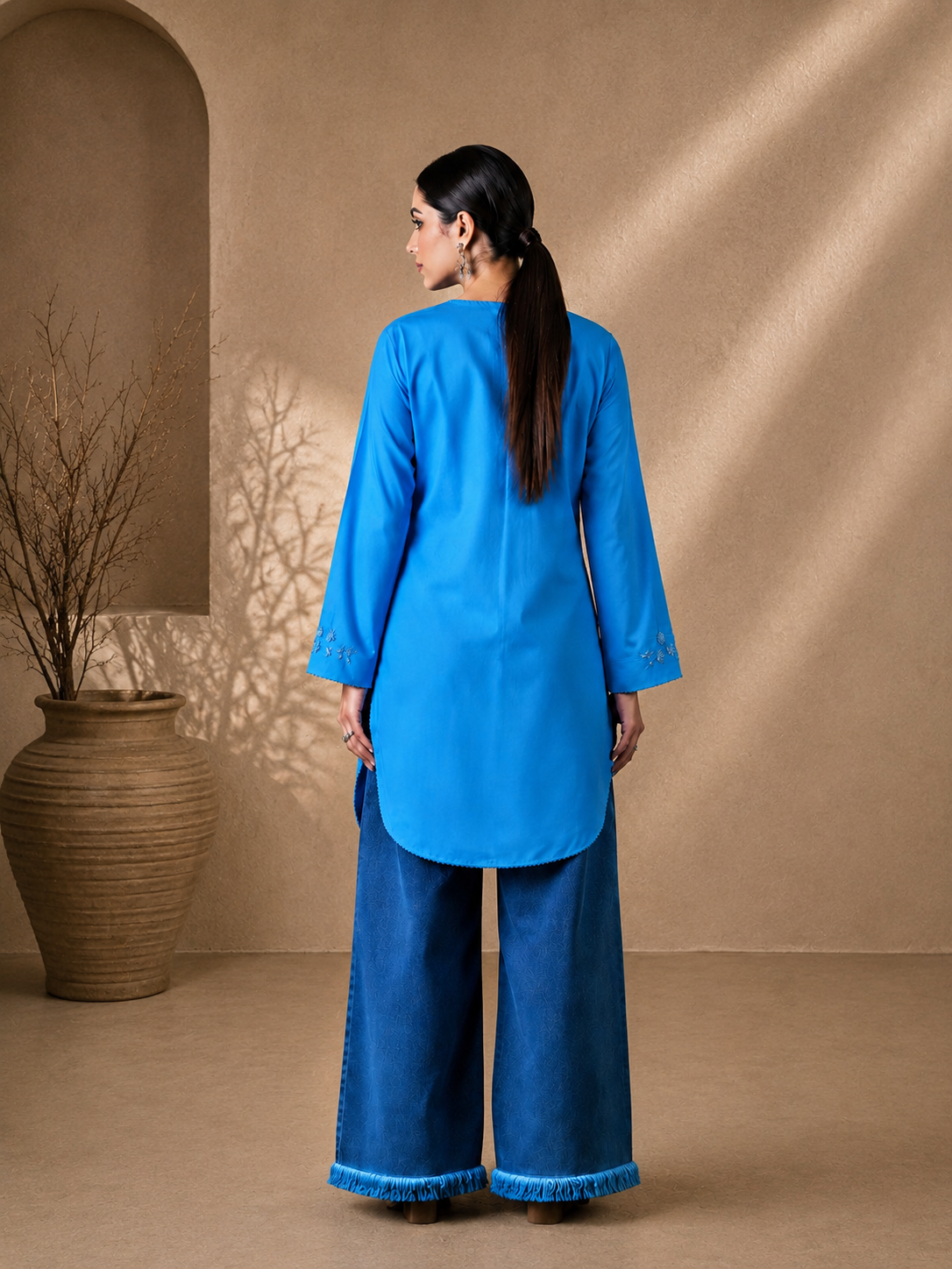 Premium Lawn Hand-Embroidered Kurta