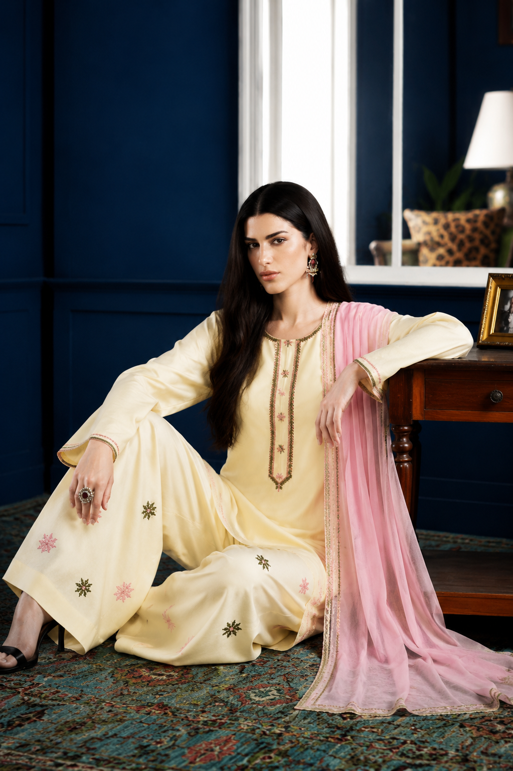 Premium Hand Embroidered 3-Piece Lawn Suit