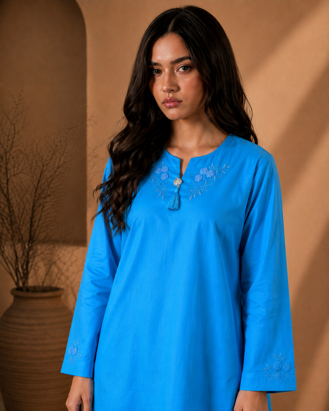 Premium Lawn Hand-Embroidered Kurta
