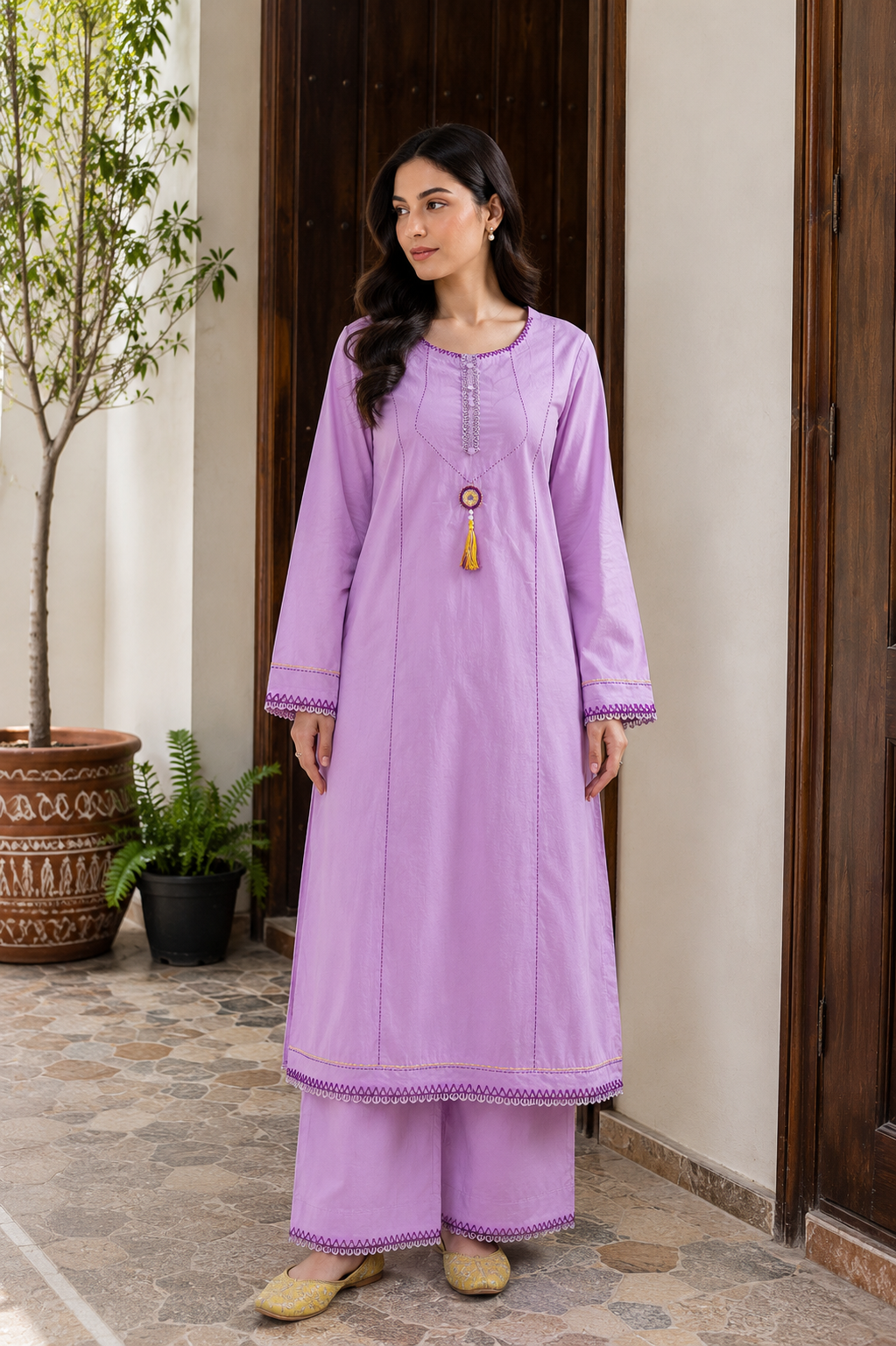 Premium Lawn Handwork 2-Piece Suit
