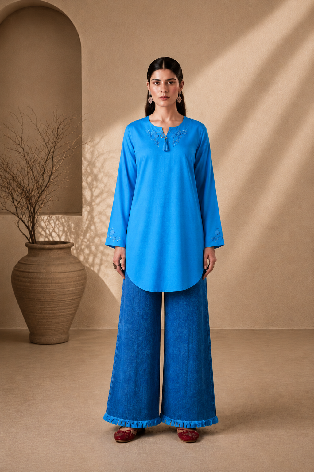 Premium Lawn Hand-Embroidered Kurta