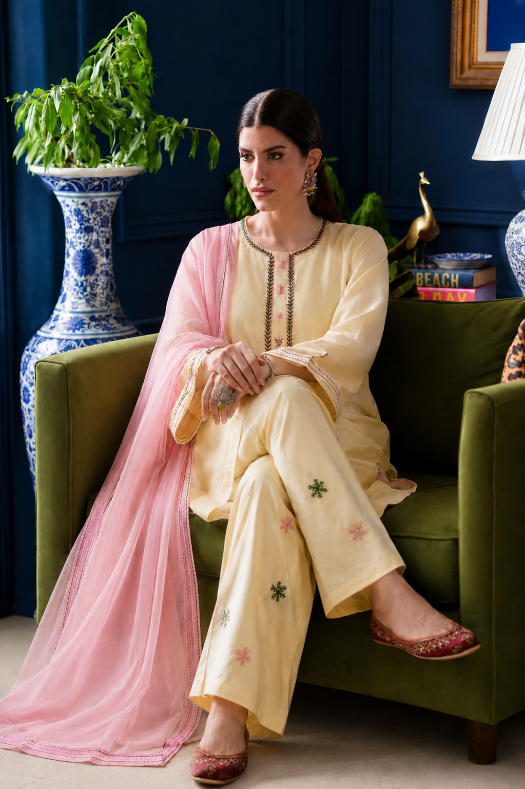 Premium Hand Embroidered 3-Piece Lawn Suit